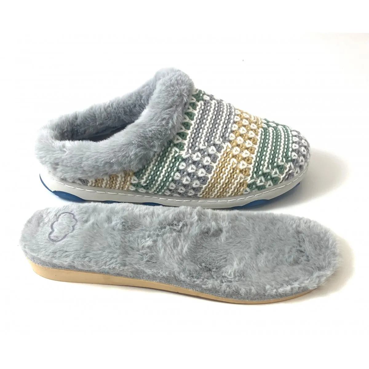 Zapatilla Plantilla Extraíble Biorelax invierno casa muje gris Bio2026