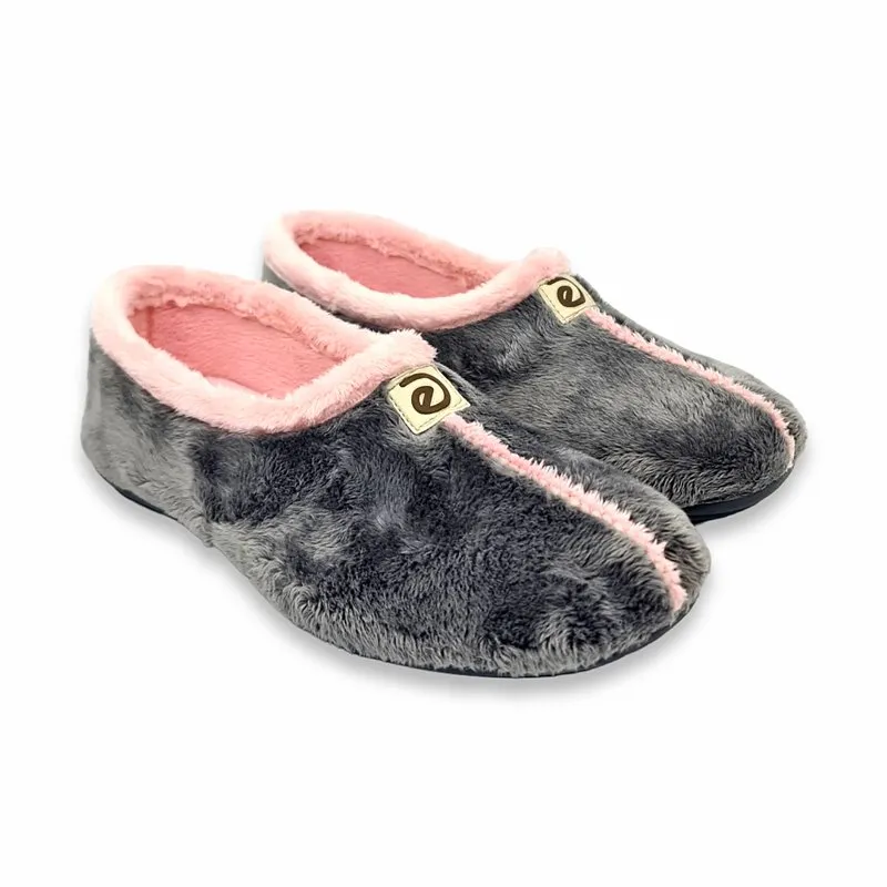 Zapatillas Casa Calentitas Mujer Suapel Suela Antideslizante 4306 Gris, de Tupié