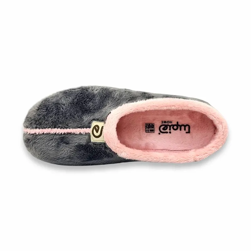 Zapatillas Casa Calentitas Mujer Suapel Suela Antideslizante 4306 Gris, de Tupié