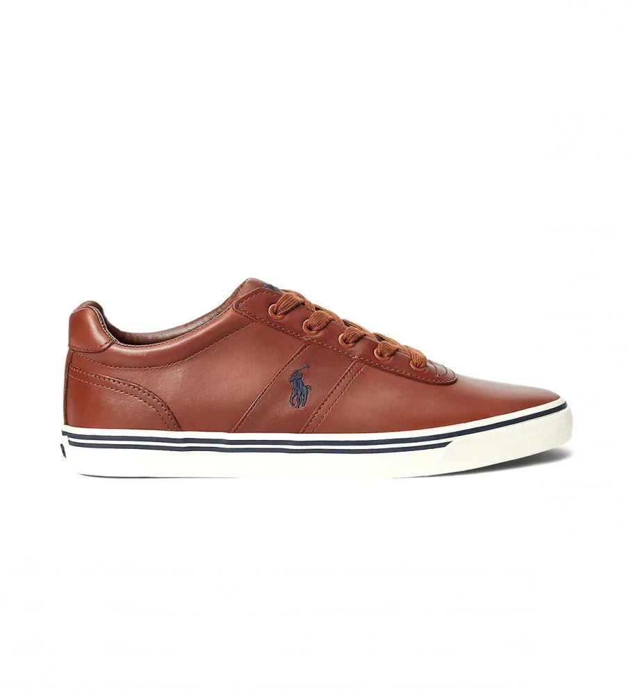 Zapatillas de piel Hanford marrón