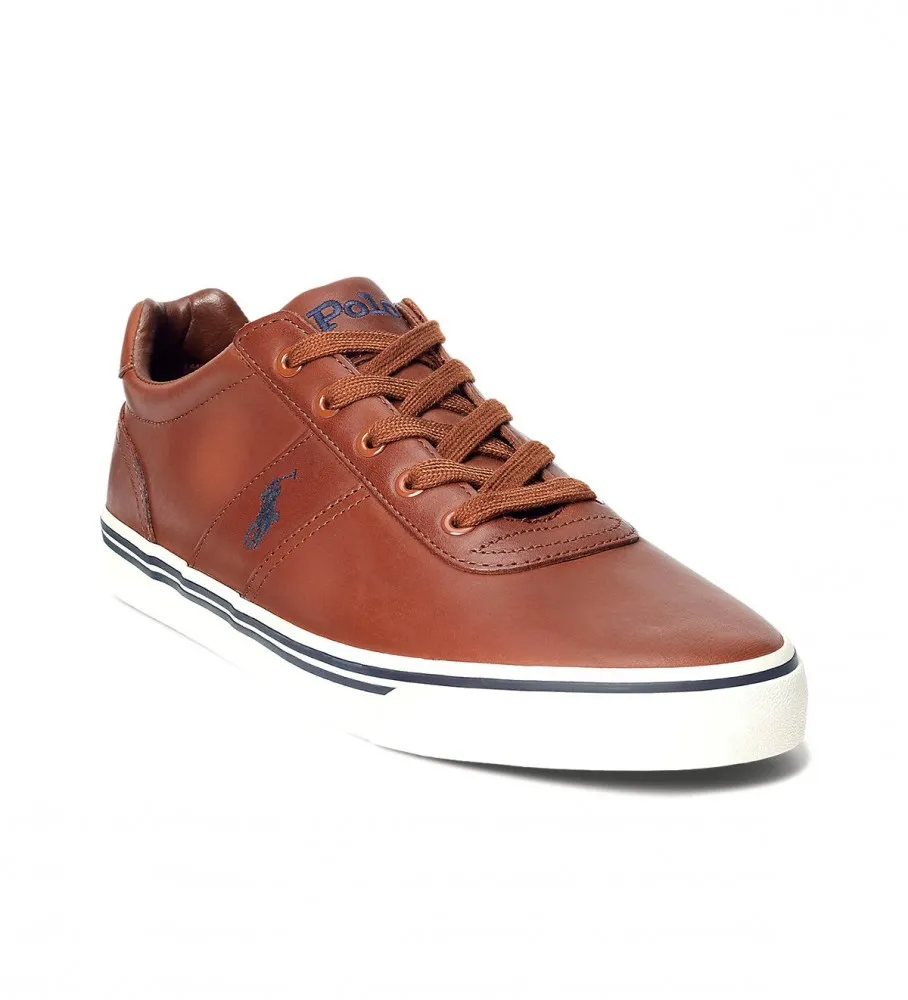 Zapatillas de piel Hanford marrón
