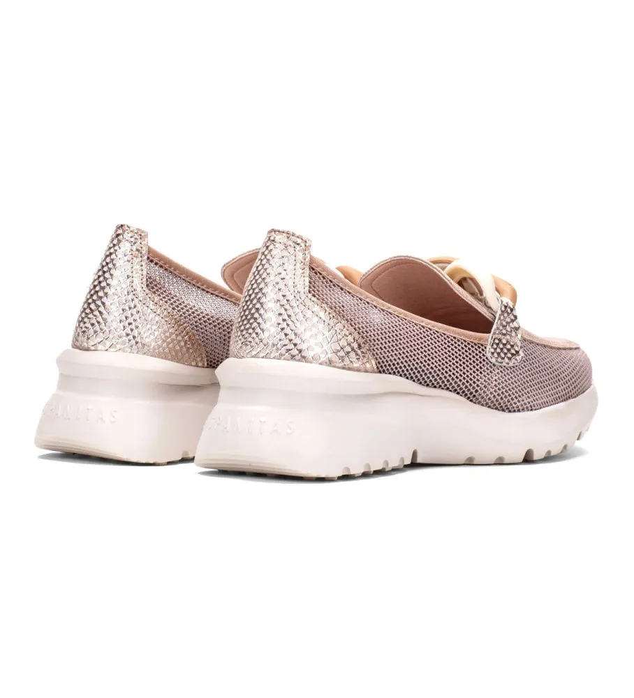 Zapatillas de piel Polinesia marrón