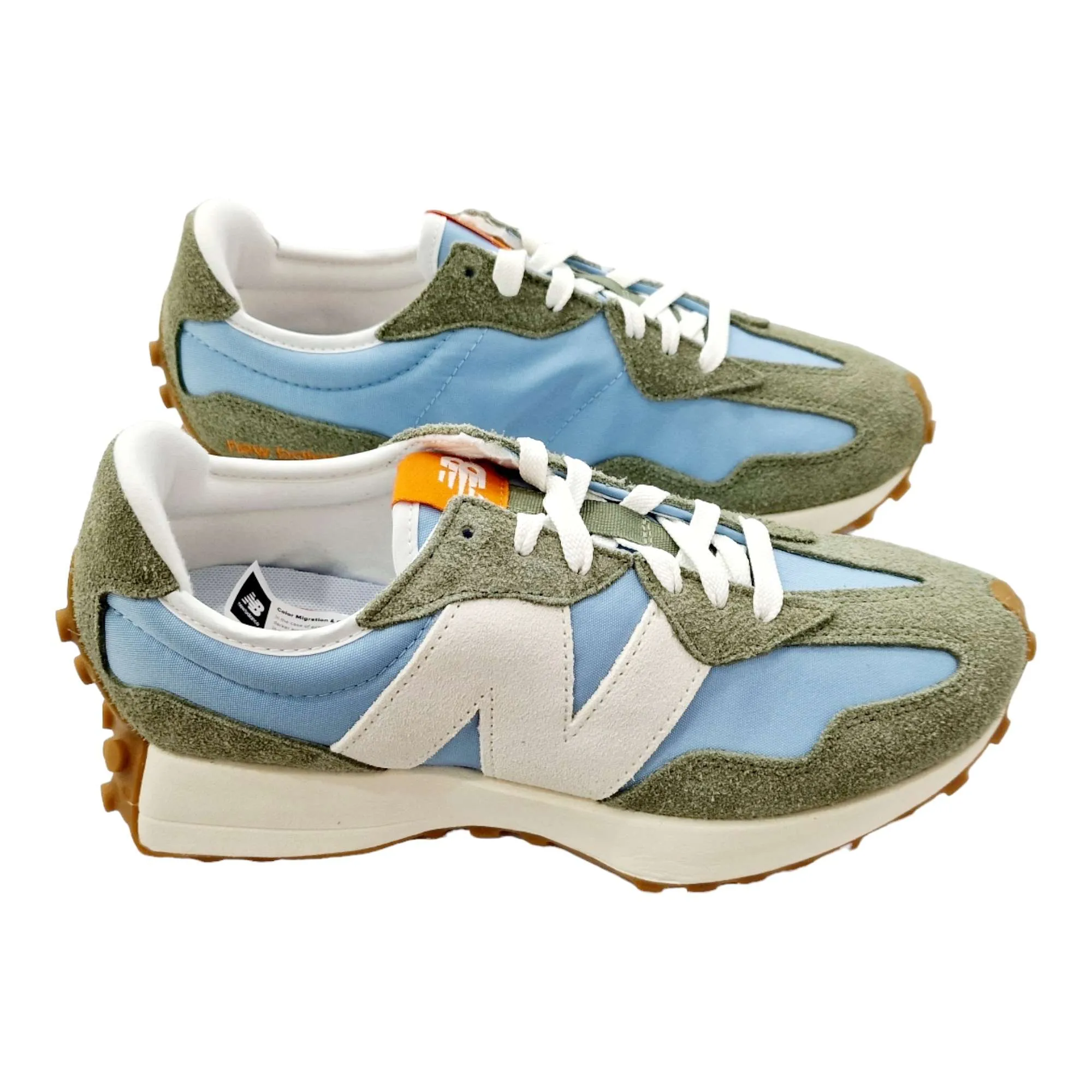 ZAPATILLAS NEW BALANCE HOMBRE U327SC KAKI Y AZUL KAKI