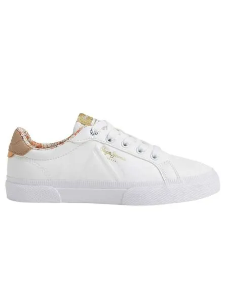 Zapatillas Pepe Jeans Kenton Flag Blanco para Niña