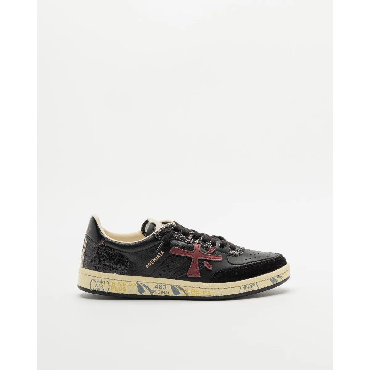 Zapatillas Premiata BSKT CLAYD 6929 Negro