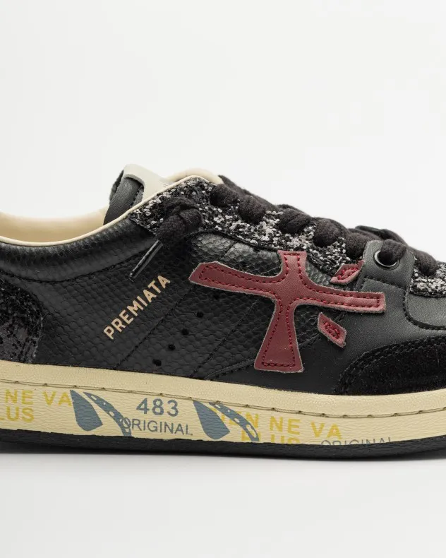 Zapatillas Premiata BSKT CLAYD 6929 Negro