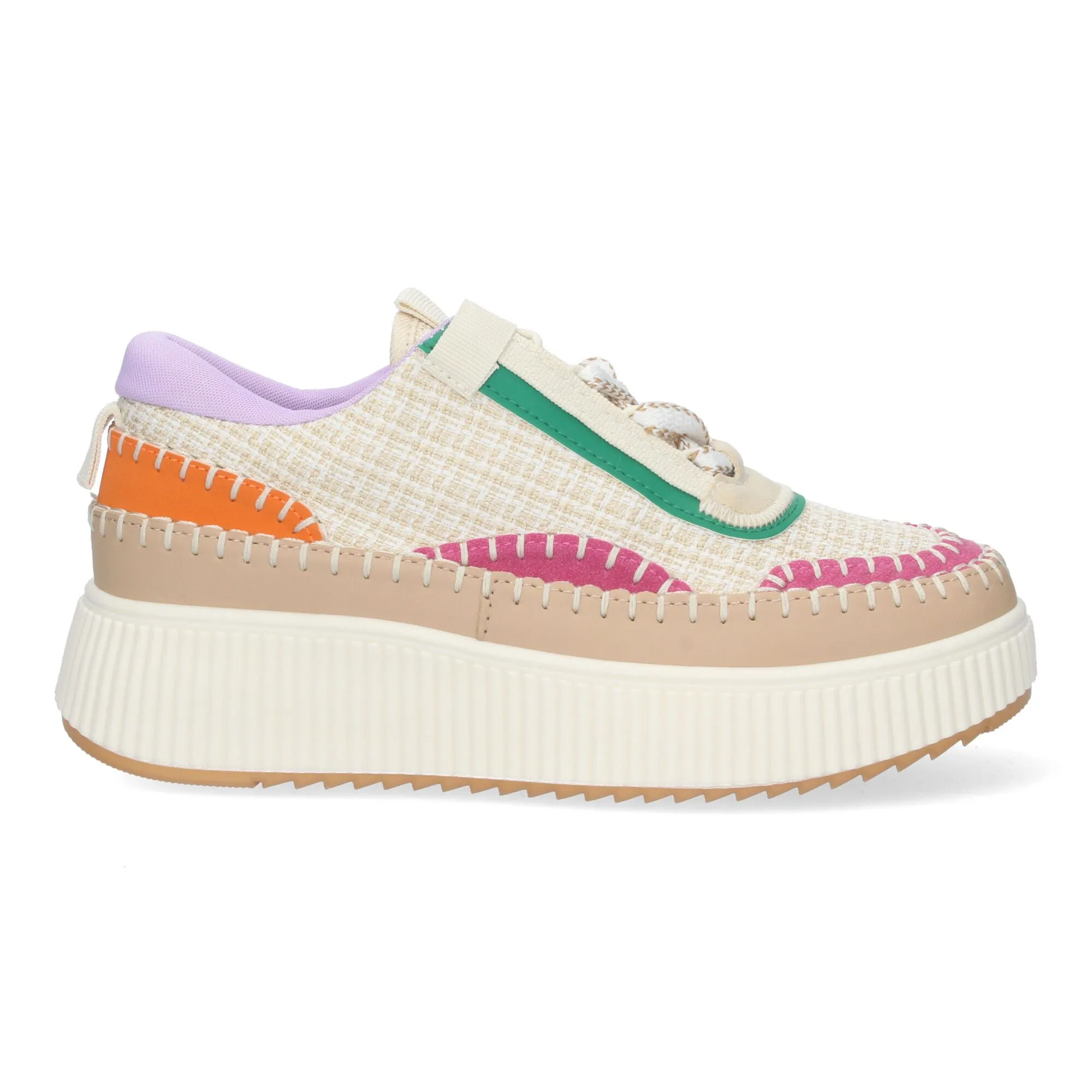 ZAPATILLAS SNEAKERS CóMODAS PARA MUJER CASUAL BEIGE CD2503
