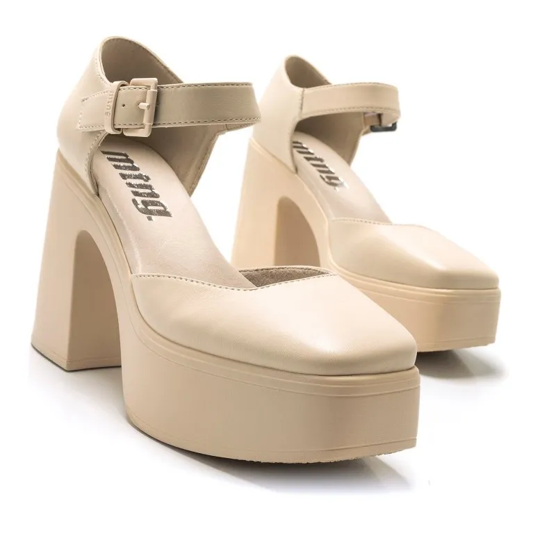 Zapatos Casual de Mujer MTNG IRON Beige 56563