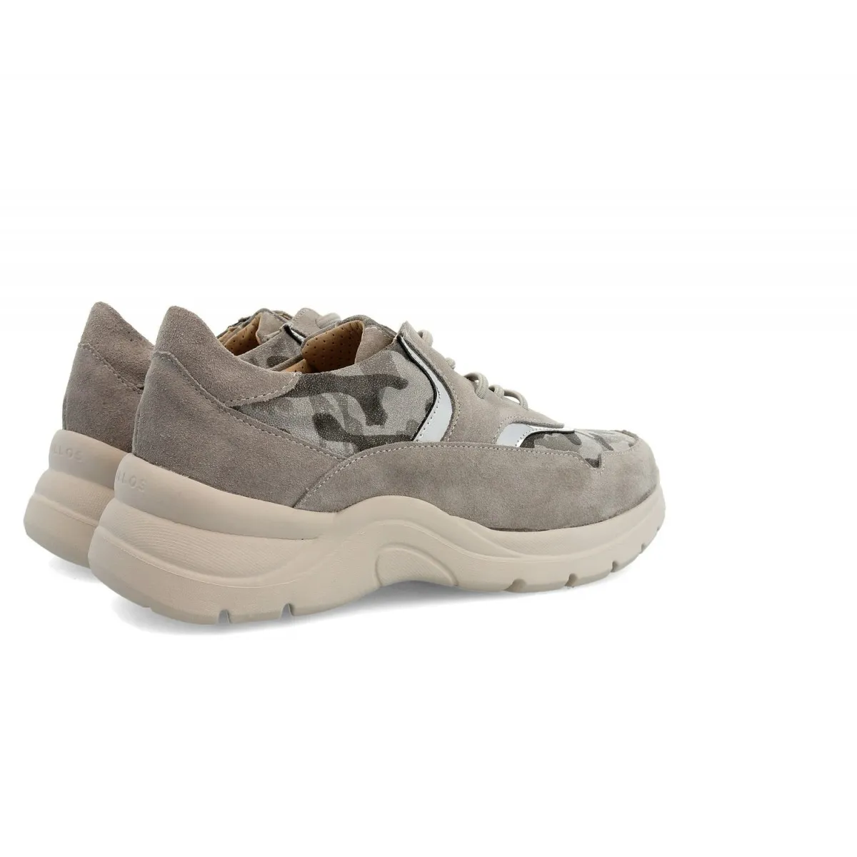 Zapatos Deportivos Pitillos de piel mujer con plataforma 6131