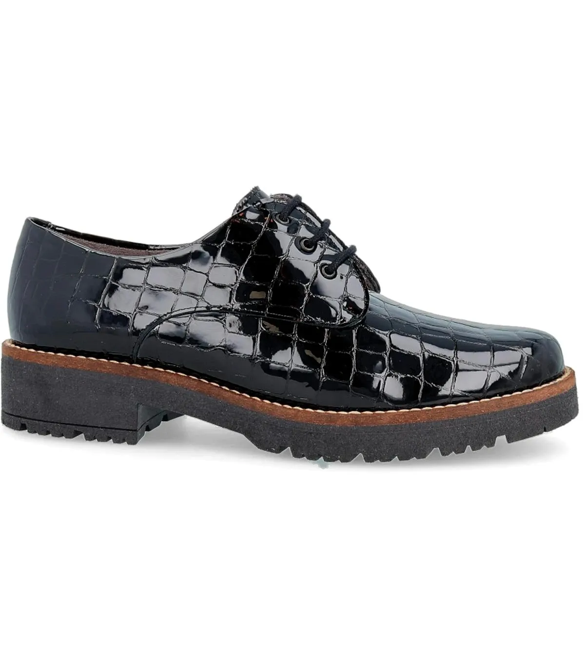 Zapatos estilo blucher en color negro