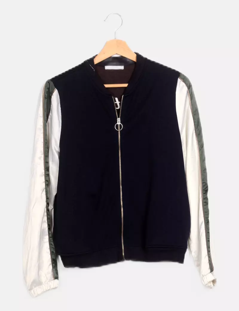 Zara Chaqueta multicolor punto